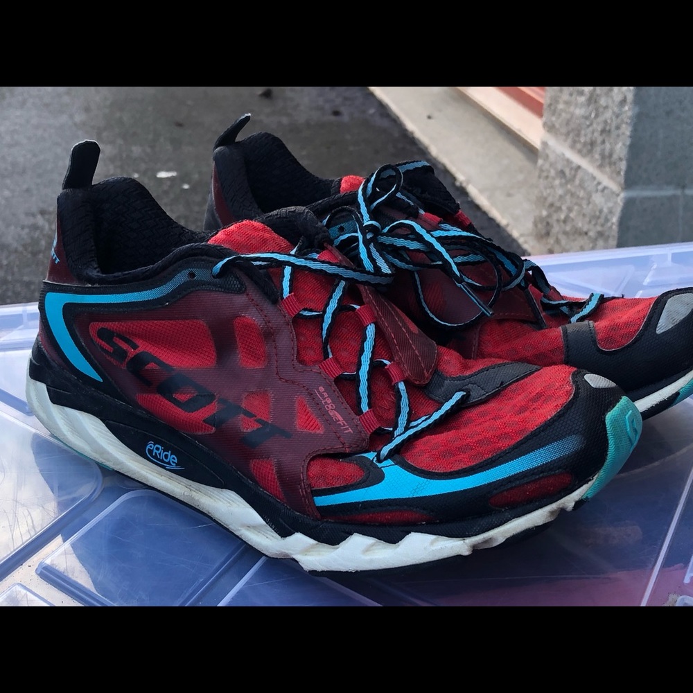 Scott Eride Aero Foam Men’s Red/Blue Cycling Sneakers Size 10